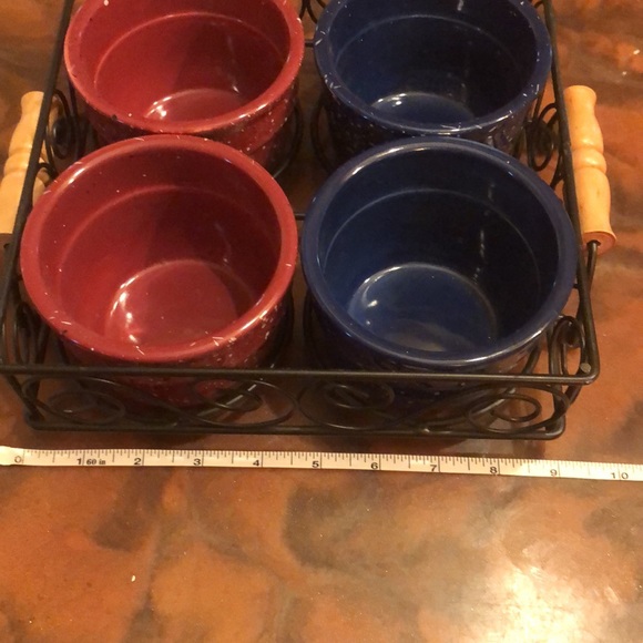 W.M.G Custard Bowl Set With Tray - Picture 2 of 6